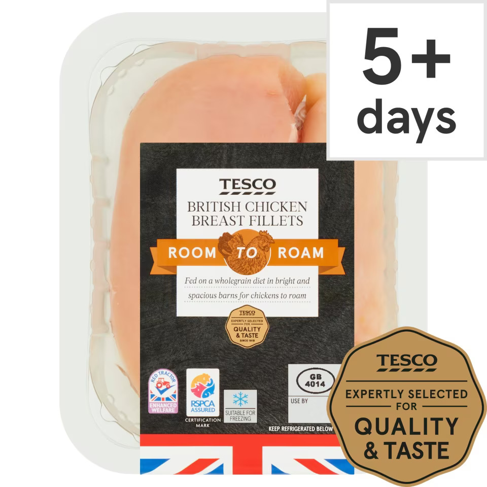 Tesco Room To Roam British Chicken Breast Portions 300G