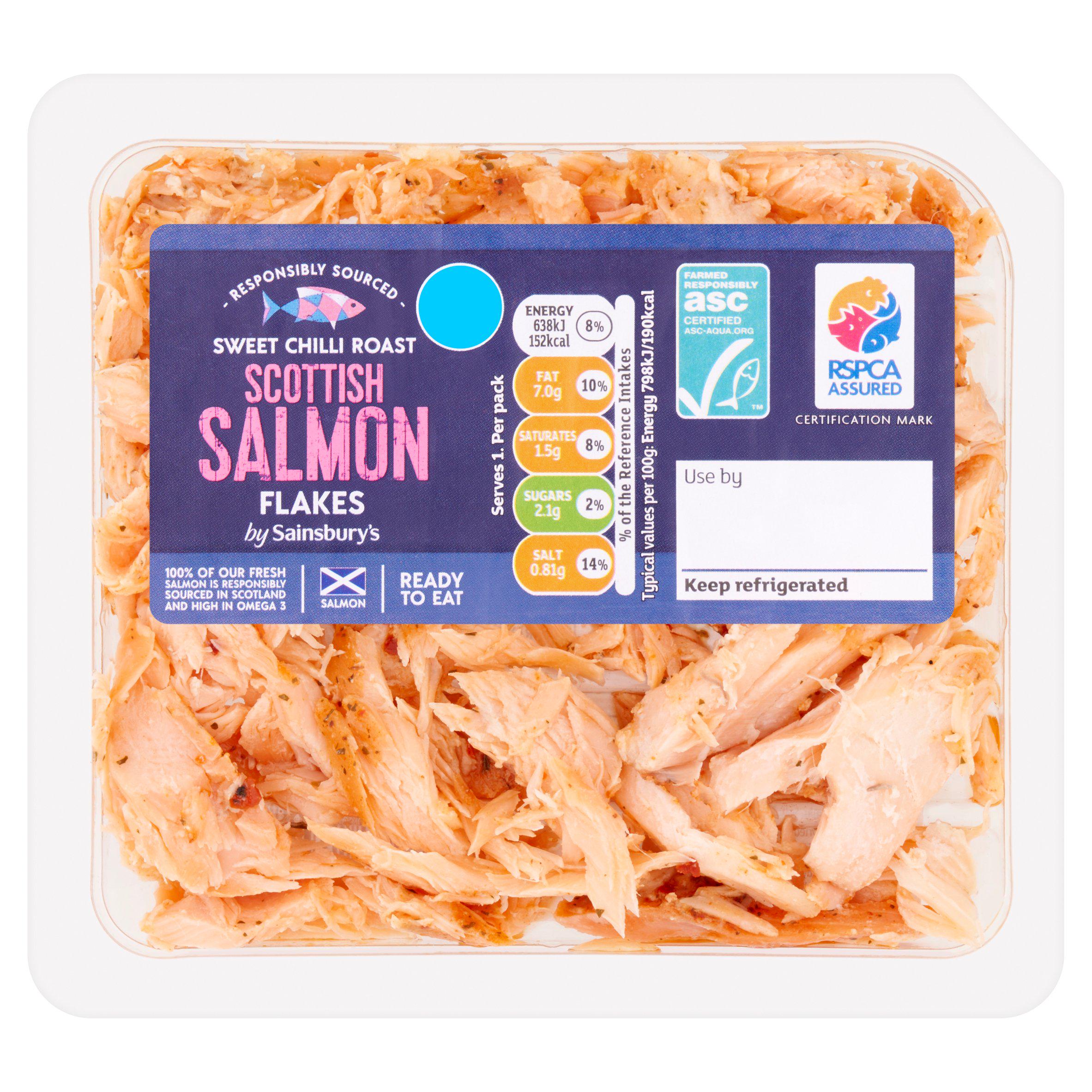 Sainsbury's Sweet Chilli Scottish ASC Salmon Flakes