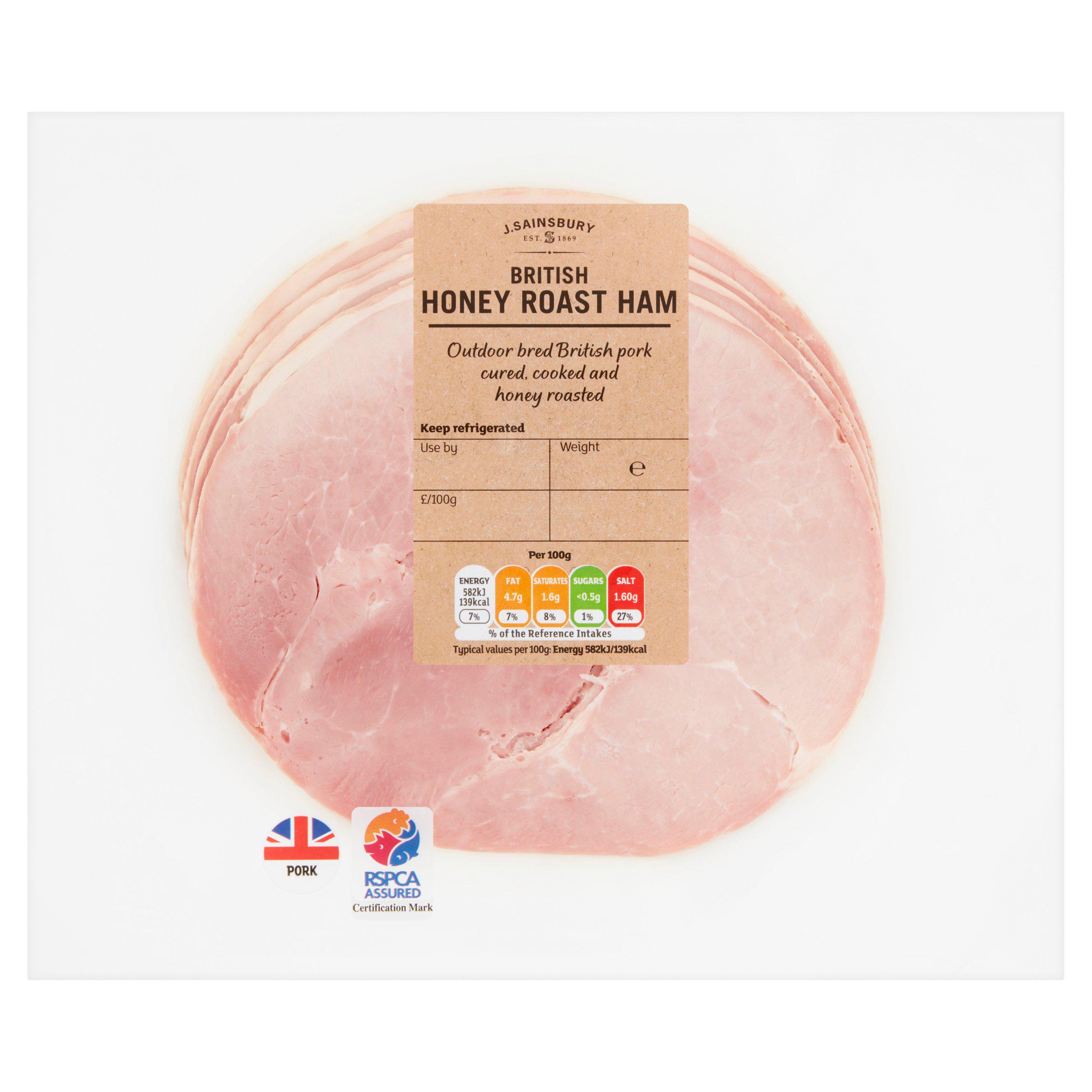 Deli Express British Honey Roast Cooked Ham Slices x4 150g