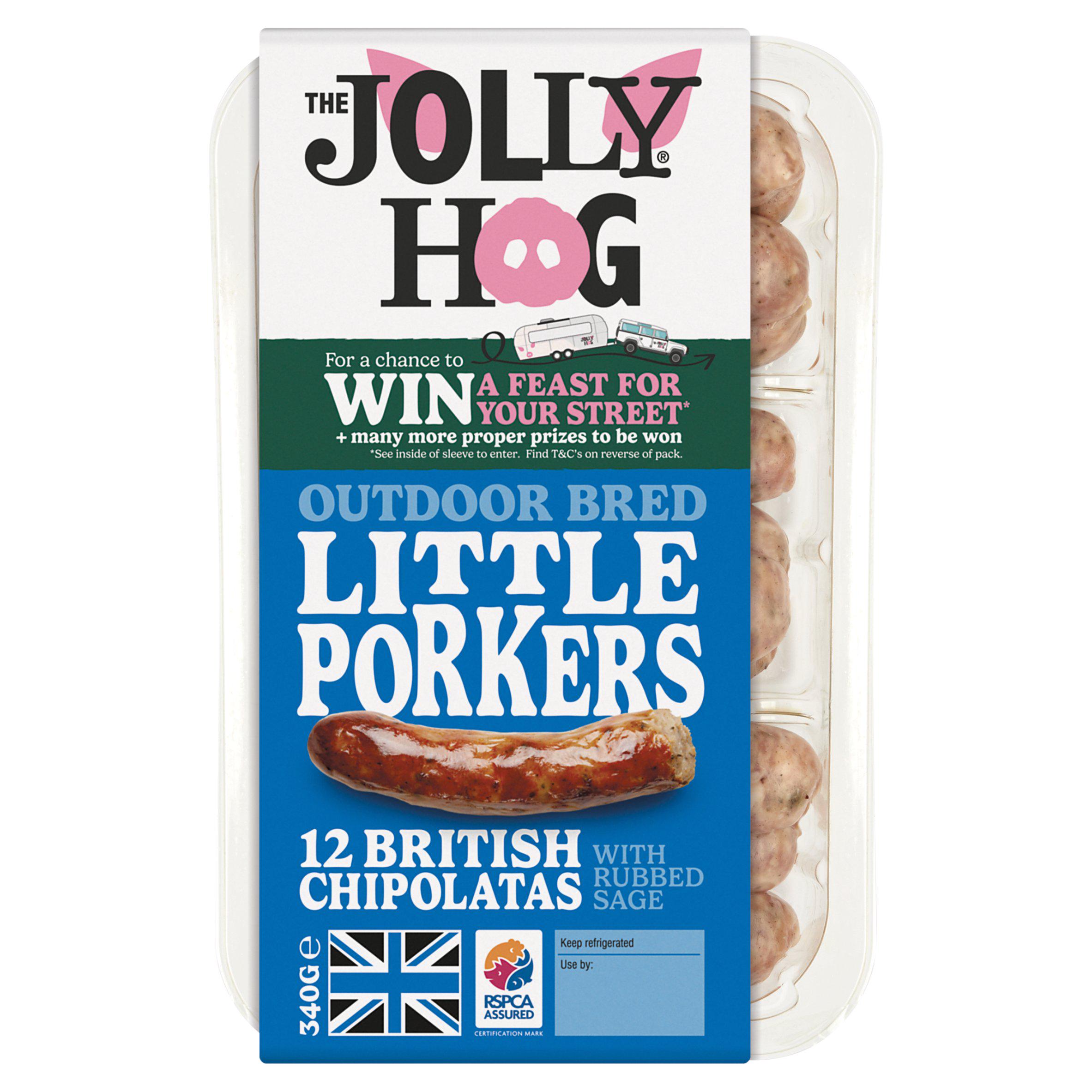The Jolly Hog Little Porker Chipolata Sausages x12 340g