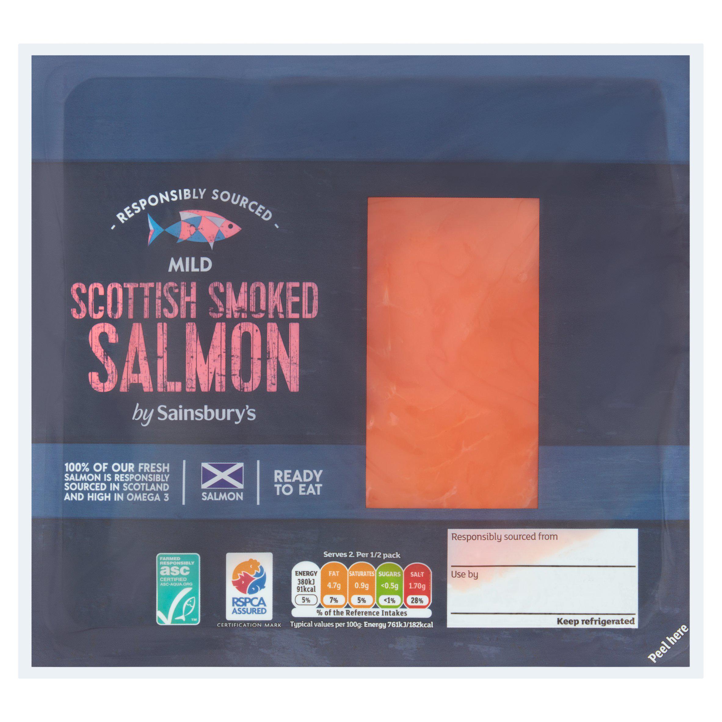 Sainsbury's ASC Scottish Mild Smoked Salmon