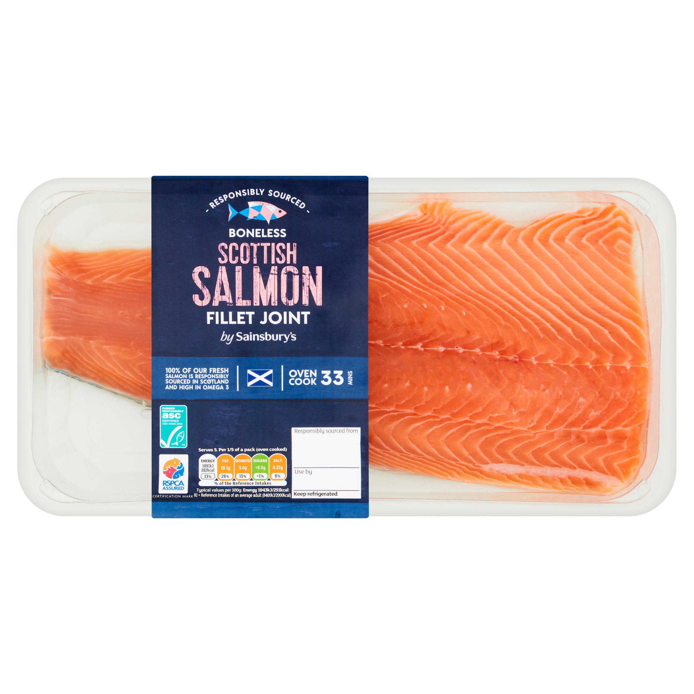 Sainsbury's Skin on ASC Scottish Salmon Fillet