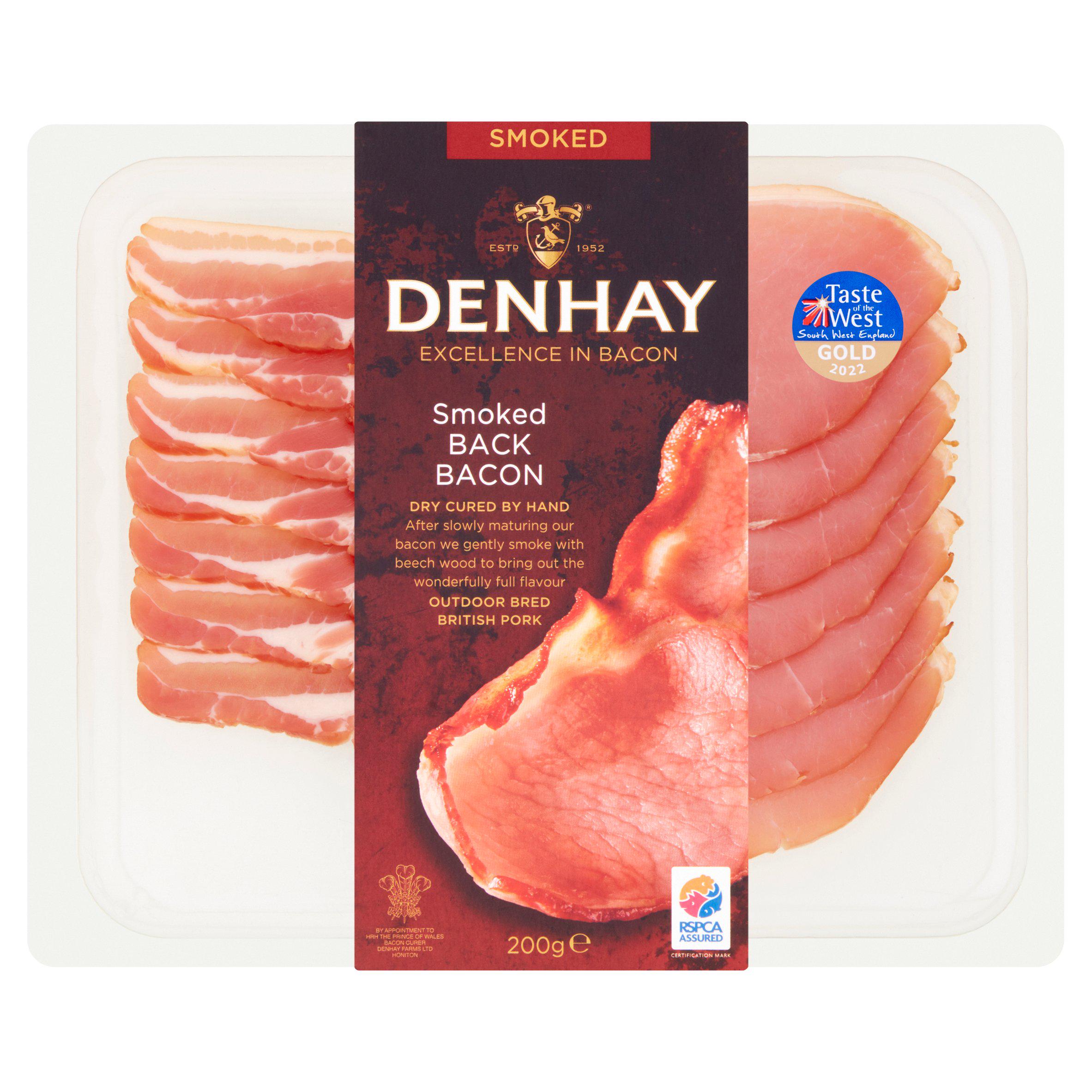 Denhay Dry Cured Smoked Back Bacon 200g