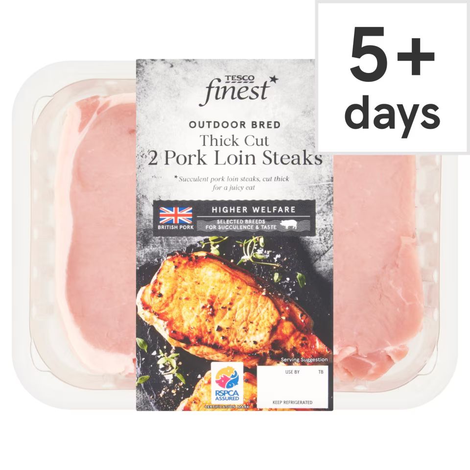 Tesco Finest Pork Loin Steaks 400G