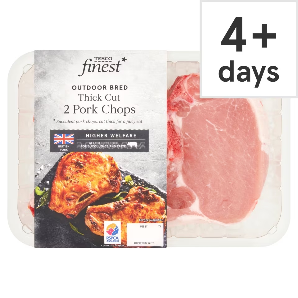 Tesco Finest Pork Chops 500G