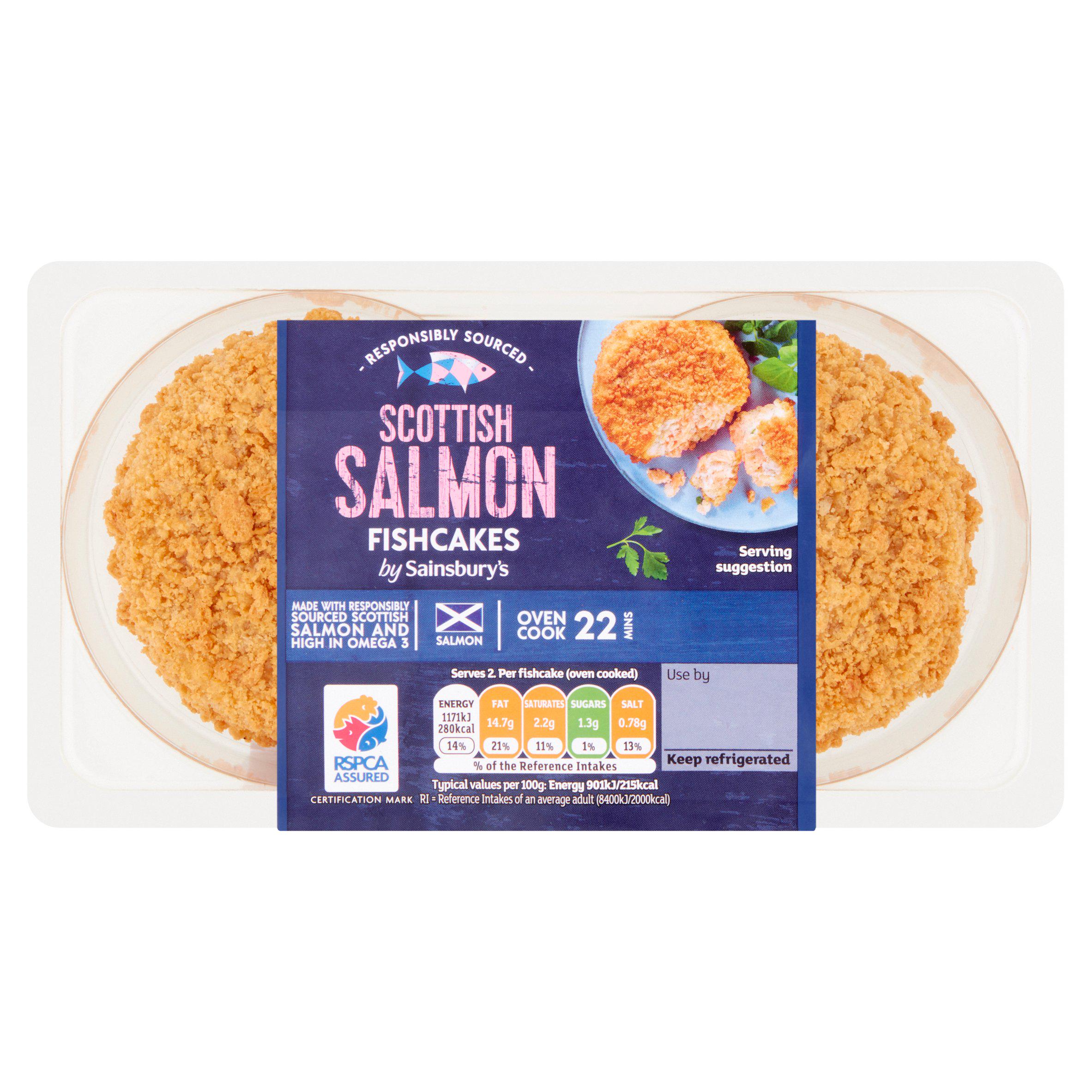 Sainsbury's Fishcakes Scottish Salmon x2