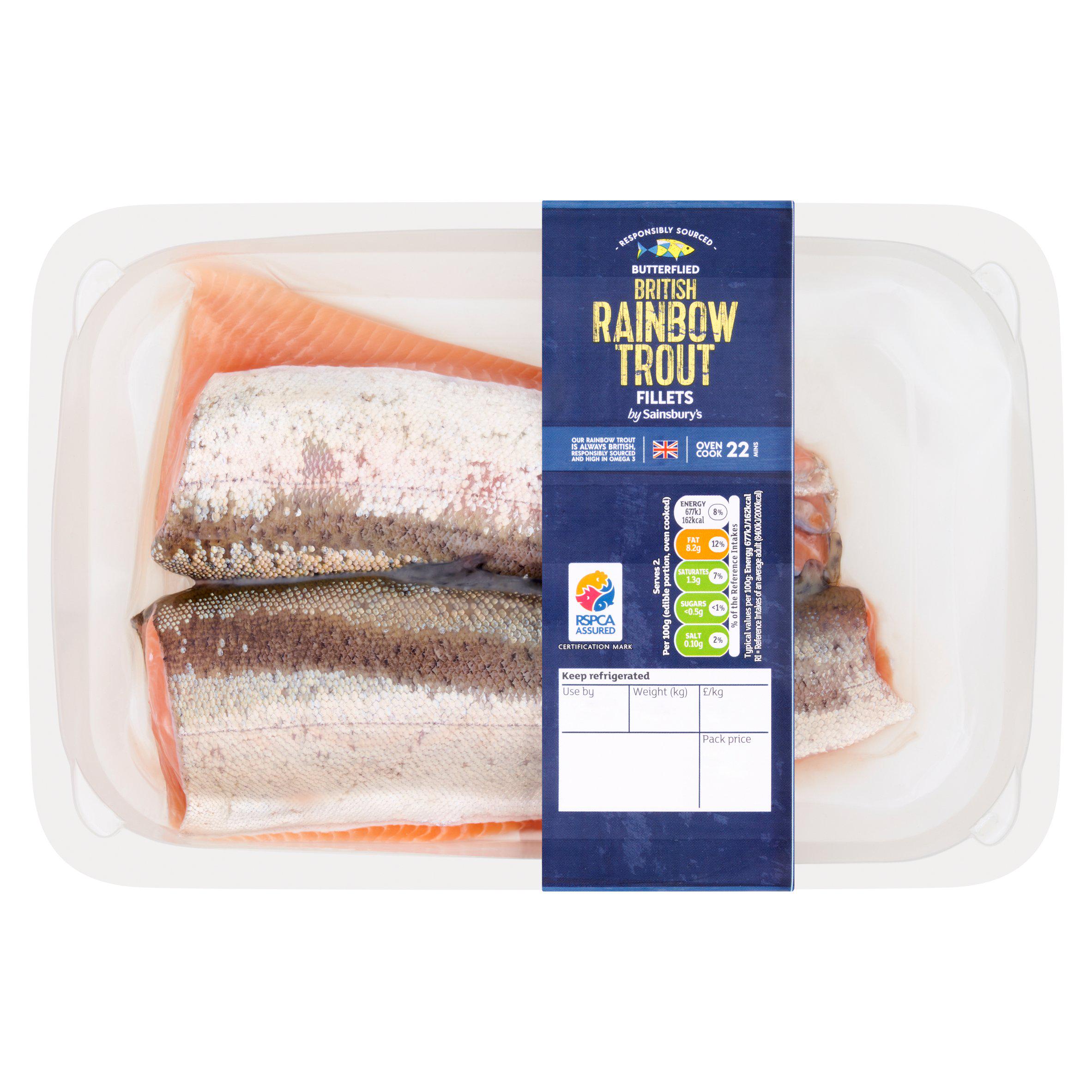 Sainsbury's Butterfly Trout Fillets x2